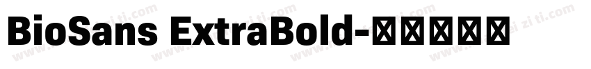 BioSans ExtraBold字体转换